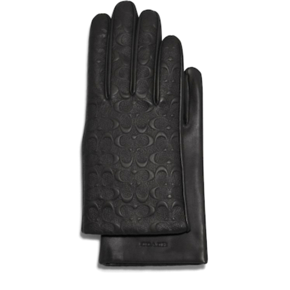 Coach Signature Quilted Leather Tech Gloves Sizes 6.5 & 7 Available